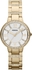 Fossil Virginia Women's Silver Dial Gold-Tone Stainless Steel Band Watch - ES3283