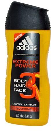 Adidas Extreme Power 3in1 Shower Gel For Men With Coffee Extract (Body, Hair & Face) 250ml