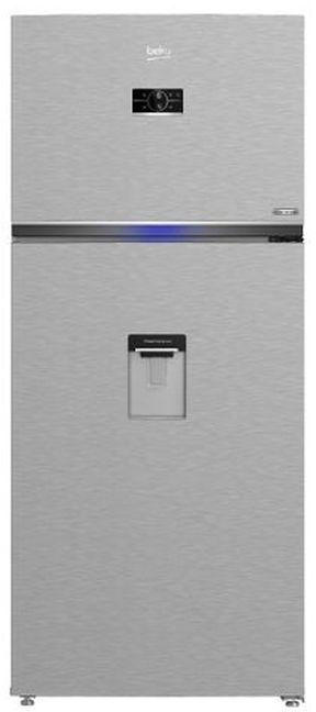 Beko Freestanding Digital Refrigerator,No Frost, Dispenser 2 Doors,630 Litres, Stainless Steel RDNE650E60XP