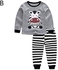 Babywearoutlet Boy's Girl's 2 Piece Cotton Pajamas Sleepwear Set Cute Cartoon Design Pajamas (B, 100)