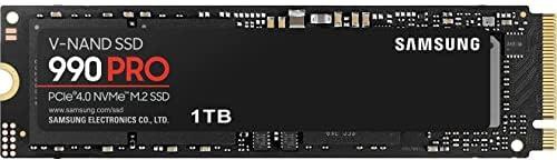 ذاكرة تخزين صلب داخلية SSD 990 برو سيريز - منفذ الملحقات الاضافية السريع 1 تيرابايت الجيل الرابع X4 ان في ام اكسبرس 2.0c - M.2 موديل (MZ-V9P1T0B-AM)، محرك أقراص ذو حالة ثابتة، pc_card