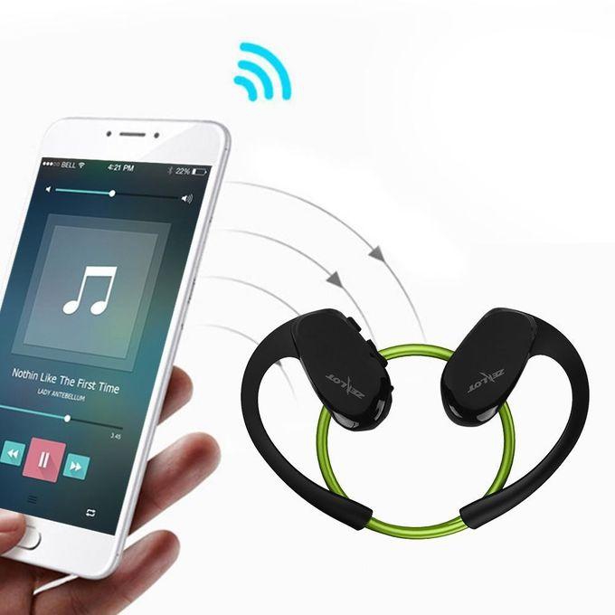Zealot For Zealot H6 Sports Bluetooth Stereo Headset Earpiece Super-powerful Signal (Green) WANKAI
