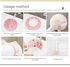 Body Brush Silicone Sponge Bath Brush Long Handle for Shower With a Gift Hair Bursh Comb(Long Handle Pink)