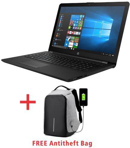 HP 15 Notebook-15.6"-WINDOWS 10+MS OFFICE+AVG ANTIVIRUS-Intel Celeron-4GB RAM-500GB HDD-Black+FREE ANTI-THEFT BAG