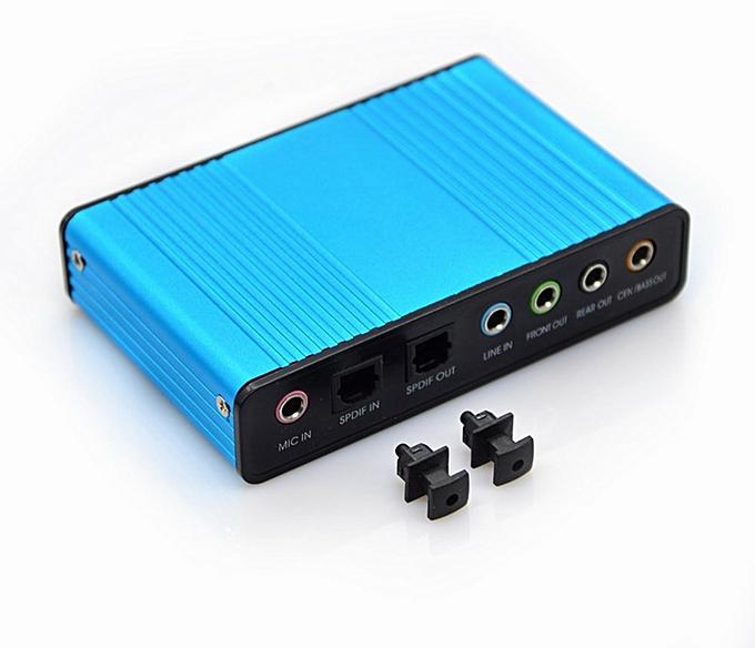 Generic New Style 6 Channel 5.1 External Optical Audio Sound Card for PC Laptop