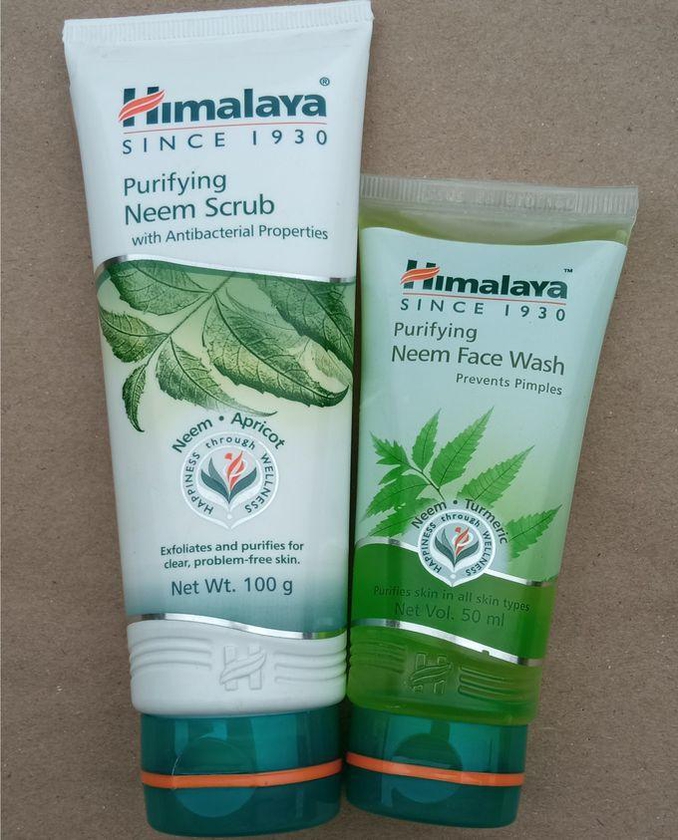 Himalaya Purifying Neem Face Wash + Scrub Turmeric Pimple Clear
