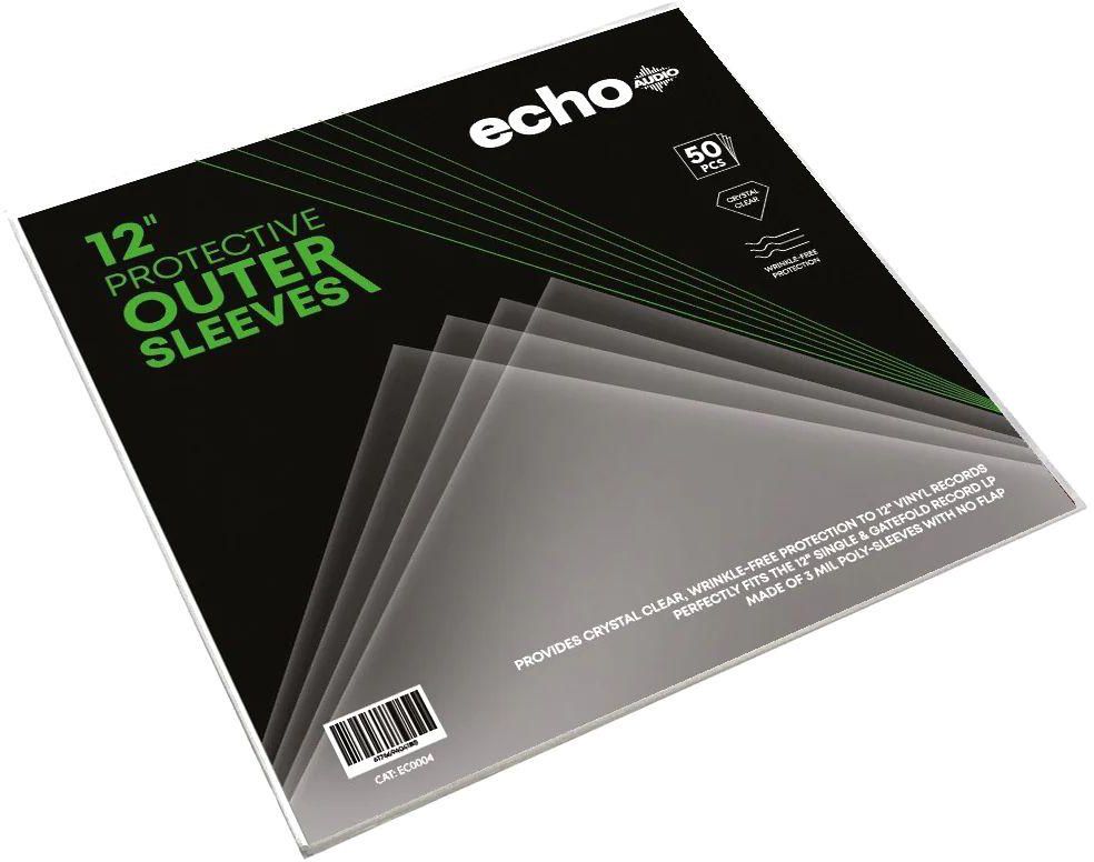 Echo Audio Outer Record Polypropeylene Sleeves Pack (12.75 x 12.75-Inch) (Pack of 50)