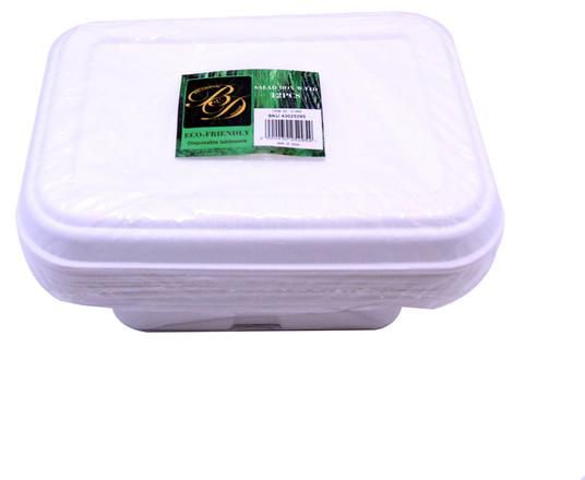 Salad Box with Lid 12 Pieces