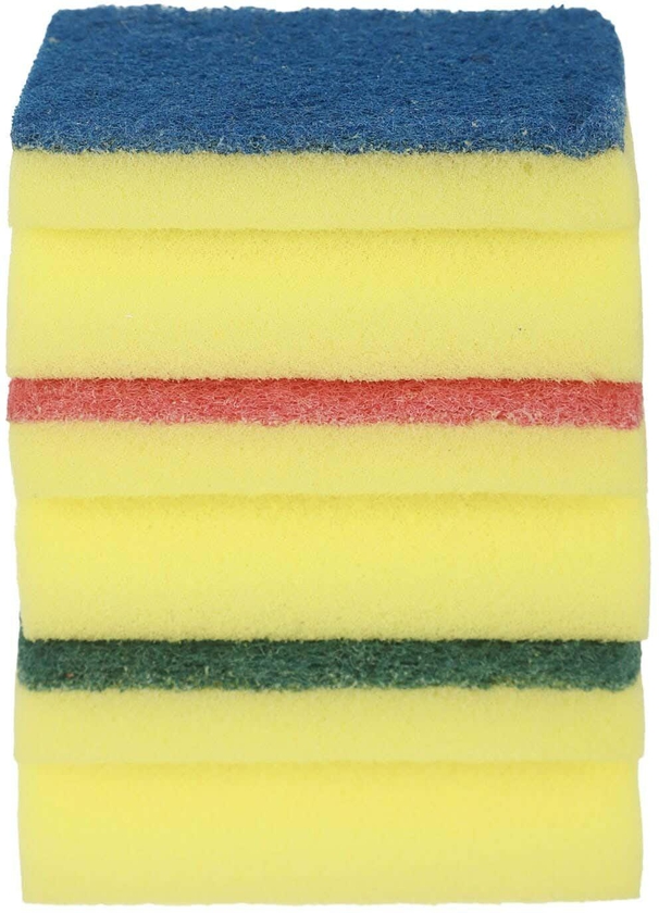 Get Dish Cleaning Sponge Set, 3 Pieces, 6×9 cm - Multicolor with best offers | Raneen.com