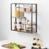 Wall Shelf, Wood/Black - OV4