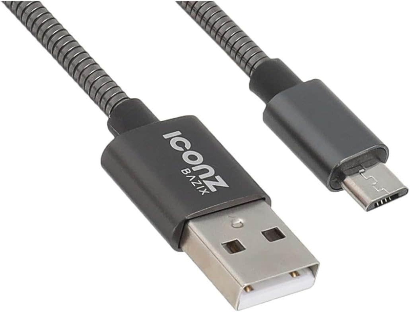 Get Iconz XBR08T Cable, USB to Micro USB, 1 meter - Black with best offers | Raneen.com