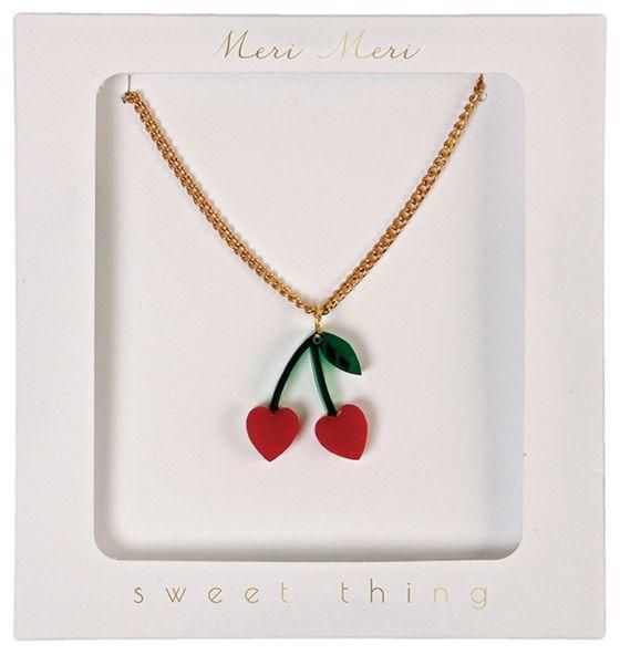 Meri Meri Cherry Charm Necklace- Babystore.ae