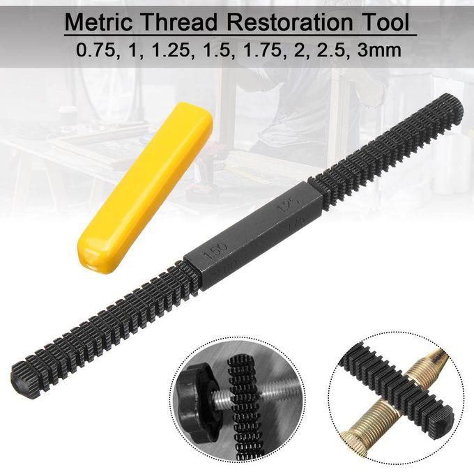 Metric Thread Repair File Pitch Size 0.75, 1, 1.25, 1.5, 1.75, 2 & 3mm Hand Tool