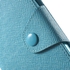 حافظة بطية من الجلد شكل محفظة مع حاملة وشاشة وقاية لهواتف اتش تي سي وان ام 9 من ام ال تي - ازرق