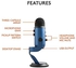 Blue Yeti USB Microphone for PC, Mac, Gaming, Recording, Streaming, Podcasting, Studio and Computer Condenser Mic with VO!CE effects, 4 Pickup Patterns, Plug Play – Midnight