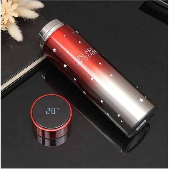 Stainless Steel Vacuum Flask With LCD Temperature Display & Strainer