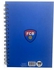 مجموعة من دفتر ملاحظات بسلك حلزوني مكون من 100 ورقة A5 بتصميم شعارات نادي برشلونة مناسب لتدوين ملاحظات المدرسة