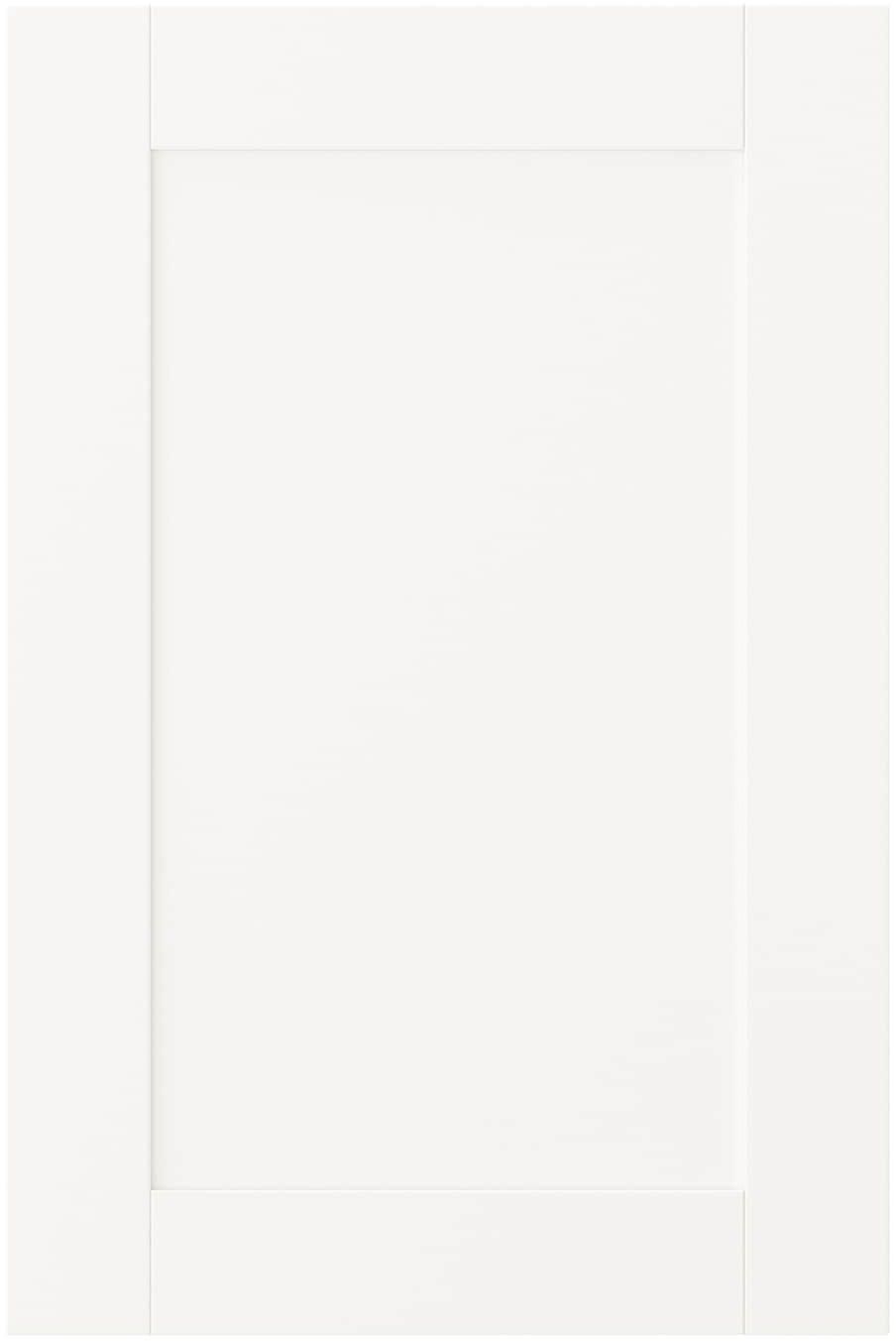 SANNIDAL Door with hinges - white 40x60 cm
