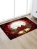Christmas Bowknot Bells Greeting Pattern Water Absorption Area Rug - W16 X L24 Inch