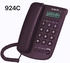 EL-ADL Tec 924 Corded Office Phone With Caller ID - White