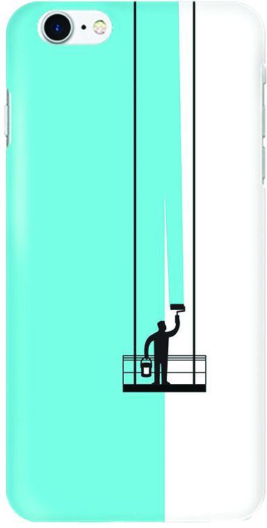 Stylizedd Apple iPhone 7 Slim Snap case cover Matte Finish - Paint Hanger (Blue)