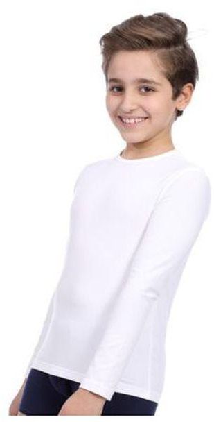 Dice Cotton Stretch Sleeves For Boys-WHITE