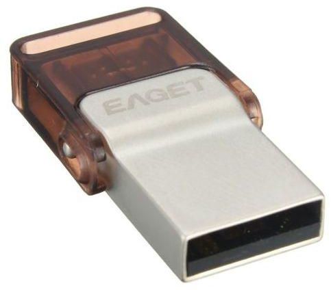 Universal EAGET Official V8 16GB USB Flash Drive USB 2.0 OTG Smartphone Pen Drive Micro USB Portable Storage Memory Metal USB Stick