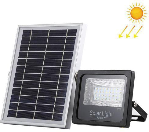 Vell Max Generic 30W Solar Powered LED Flood Light,Solar Panel & Remote Control (White Light