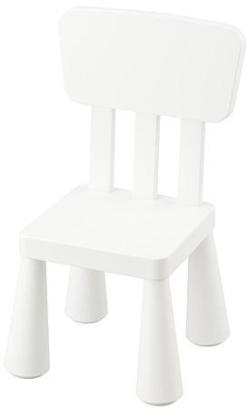 MAMMUT Children&#39;s chair, in/outdoor, white