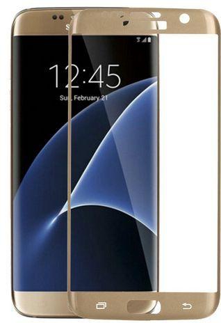 Samsung Galaxy S7 Edge Curved Tempered Glass 0.18mm ultra-thin Screen Protector 9H - Gold
