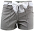 Giro Cotton Pin Striped Shorts - Grey