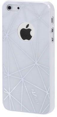 Diamond Grilles Style Plastic Case for Apple iPhone SE / 5 / 5S - White