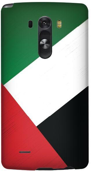 حافظة فاخرة سهلة التركيب وبتصميم رقيق مطفي اللمعان لهواتف ال جي - جي 3 من ستايليزد - علم الامارات العربية المتحدة