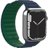 Baykron Silicone Magnetic Strap For Appl e Watch 45Mm Blue/Green