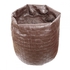 Ibed Home Solid Leather Bean Bag, Brown - 80 x 50 cm