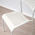 VANGSTA / ADDE Table and 4 chairs - white/white 120/180 cm
