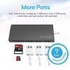 Promate Type C USB 3.1 to 3 Port USB 3.1 HUB with MicroSD and SD Card Reader - Grey