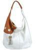 Mg Collection White Tassel Decor Purse Hobo Bag White One Size