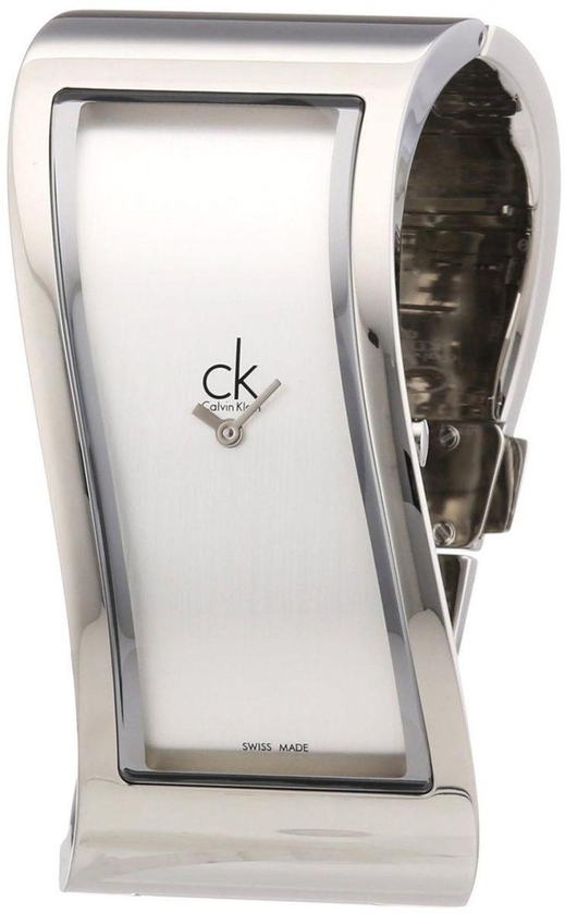 Calvin Klein Silver Stainless Silver dial Dress Watch for Women K1T23101