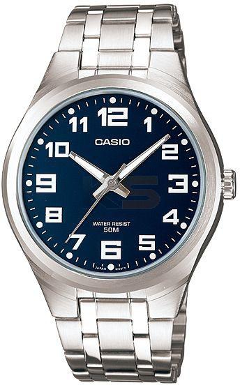 Casio Men's Round Case Silver Stainless Steel Casual Watch (MTP-1310D)