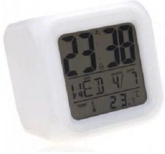 Glowing Led 7 Color Change Digital Alarm Clock Thermometer