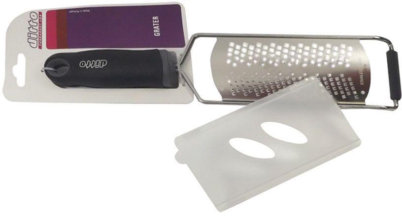 Ditto Kitchen Handy Grater And Protector, Silver and Black