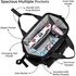 Teknum Travel Lite Shock Proof Stroller Sld|Single Hand Fold|Rotating Wheels|Air Cabin|Manhattan Diaper Bag With Hooks & Nappy Changing Mat|Kids,0-3 Years|Stroller Khaki