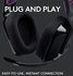 Logitech G535 Lightspeed Wireless Gaming Headset - Lightweight on-Ear Headphones, flip to Mute mic, Stereo, Compatible with PC, PS4, PS5, USB Rechargeable - Black, One Size
