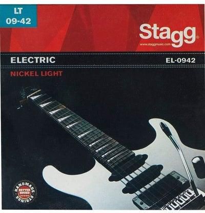 Stagg EL-0942 Light Nickel Electric Guitar String Set - Silver
