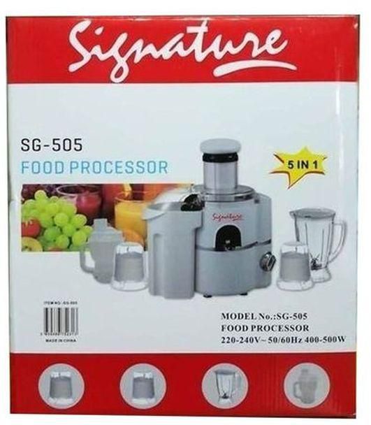 Signature 5 In 1 Food Processor /Blender/Juicer/Grinder