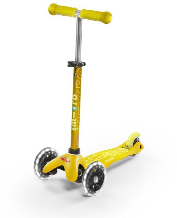 Deluxe Mini Micro Maxi scooter LED (MMD053) (Yellow)