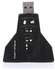 USB To 3D External Sound Card Audio Adapter Black