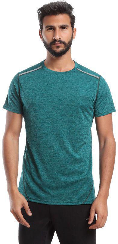 Andora Green Sportive T-Shirt Short Sleeve For Men