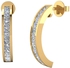 18 Karat Gold 1.19 Carat Diamond Delicate Stud Earrings